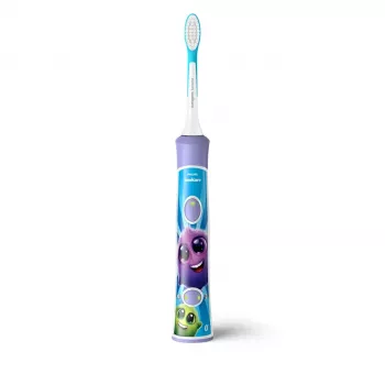 Schallzahnbürste Philips Sonicare For Kids HX6322/12 – integrierter Li-Ion-Akku, 1 Handstück, 2 Bürstenköpfe, Modus Tägliche Pflege