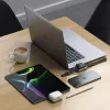 Mobilgeräte-Ladegerät Satechi ST-UC2WCDM USB Kabelloses Laden Headset Smartwatch Silber Weiß