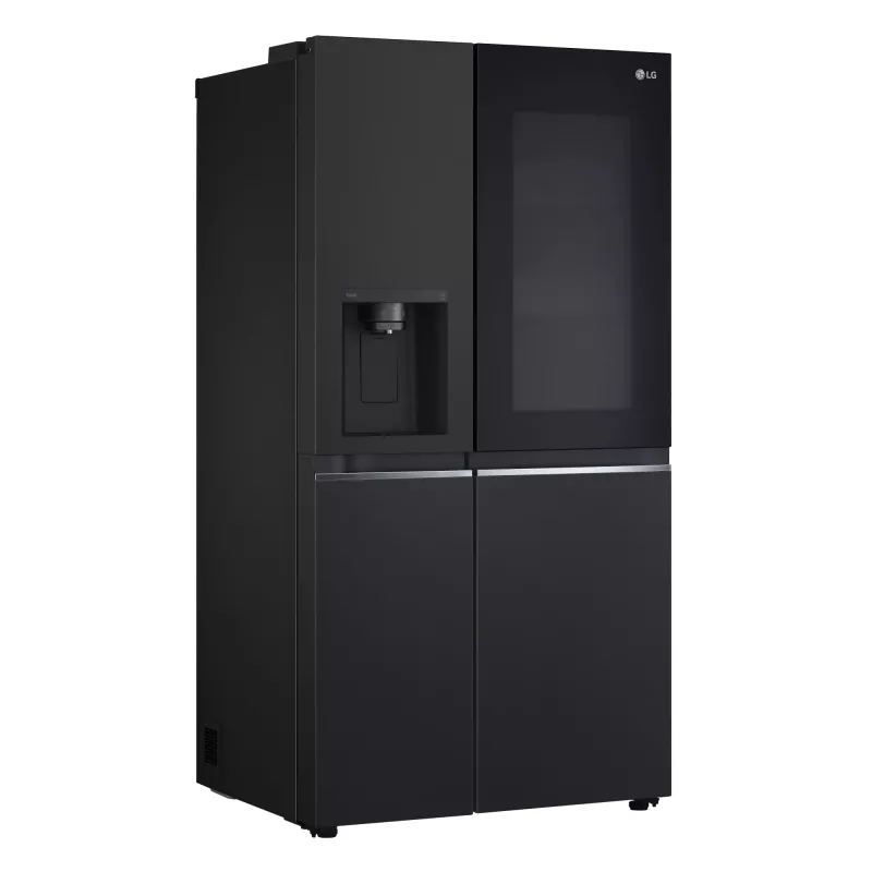 LG InstaView GSGV81EPLL Side-by-Side-Kühlschrank freistehend 635 L Schwarz