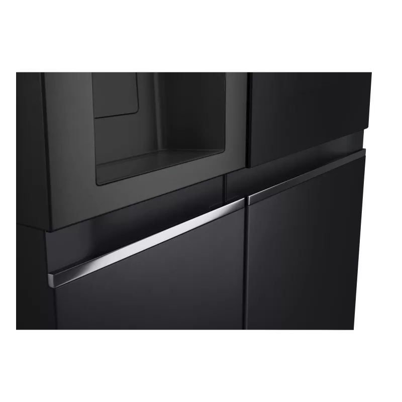 LG InstaView GSGV81EPLL Side-by-Side-Kühlschrank freistehend 635 L Schwarz