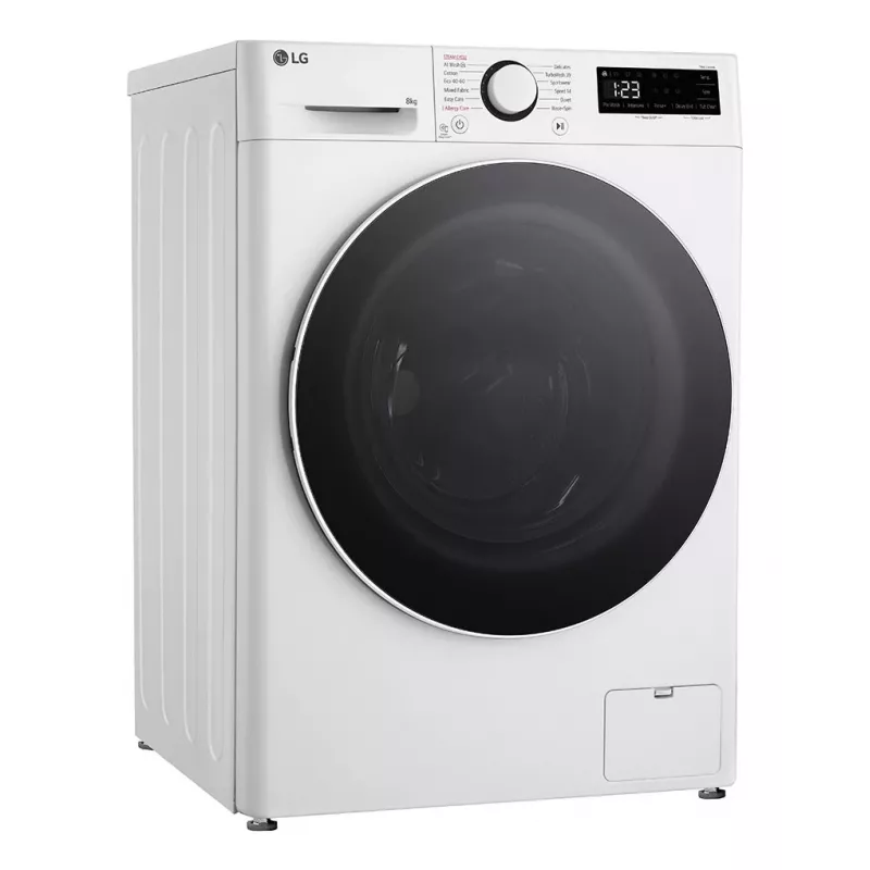 LG F2WR508S0W Waschmaschine Frontlader 8 kg 1160 U/min Schwarz, Weiß