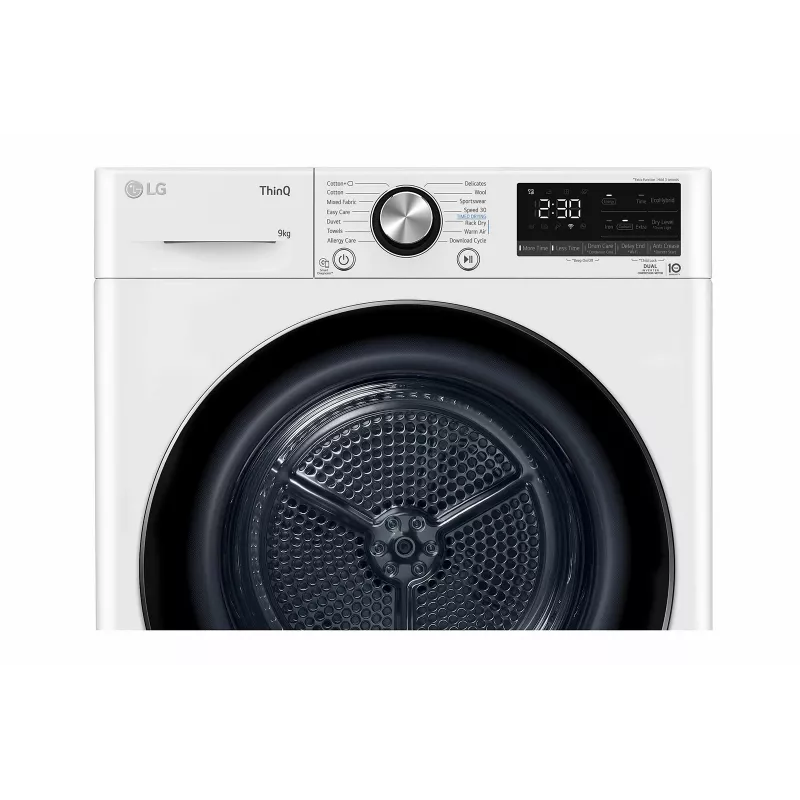 LG RH90V9AV2N Wäschetrockner Freistehend Frontlader 9 kg Weiß