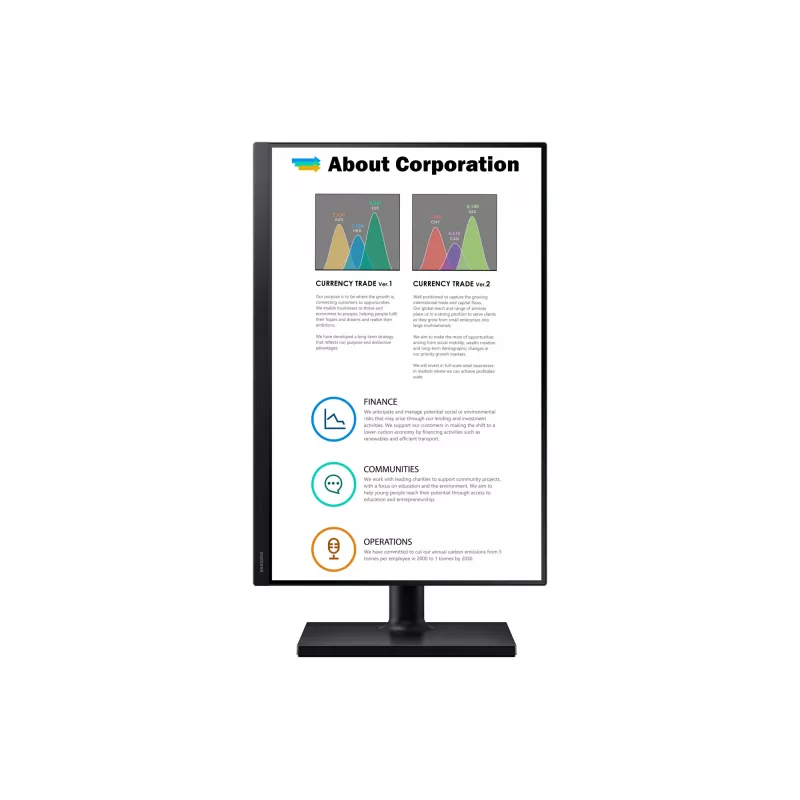 Samsung T45F Computer-Monitor 61 cm (24 Zoll) 1920 x 1200 Pixel WUXGA LCD Schwarz