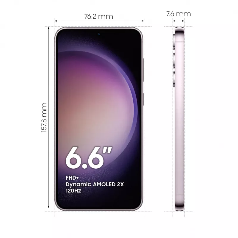 Samsung Galaxy S23+ SM-S916B 16,8 cm (6,6 Zoll) Dual SIM Android 13 5G USB Type-C 8 GB 512 GB 4700 mAh Lavender