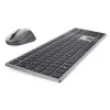 DELL Pro Plus Tastatur und Maus - KM7321W - UK (QWERTY), Full-Size (100%), Kabellos, RF Wireless + Bluetooth, QWERTY, Grau, Titan, Maus inklusive