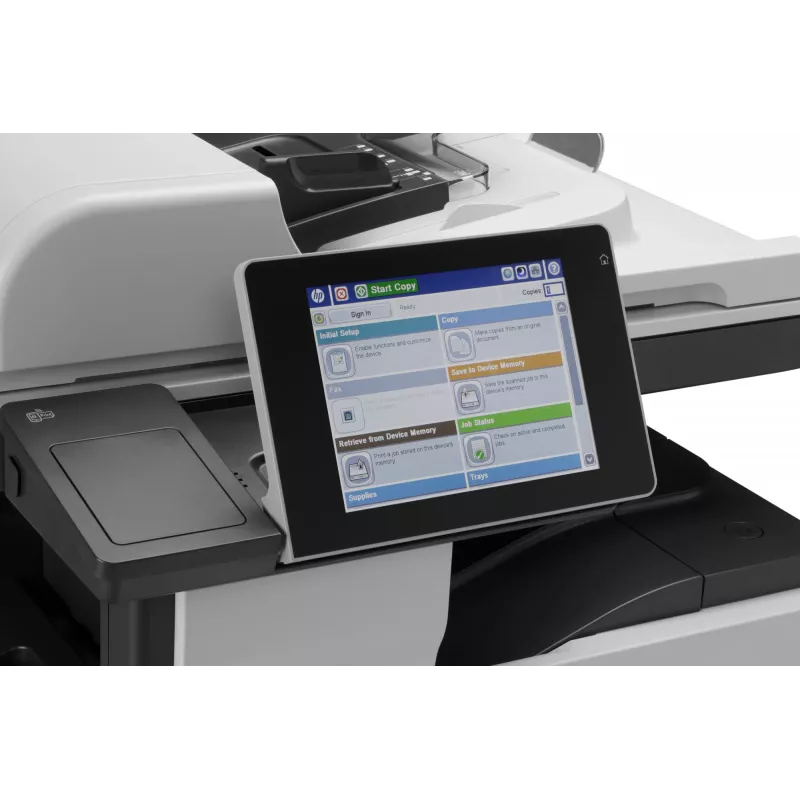 HP LaserJet Enterprise MFP M725dn, Laser, Schwarzweißdruck, 1200 x 1200 DPI, A3, Direktdruck, Schwarz, Grau