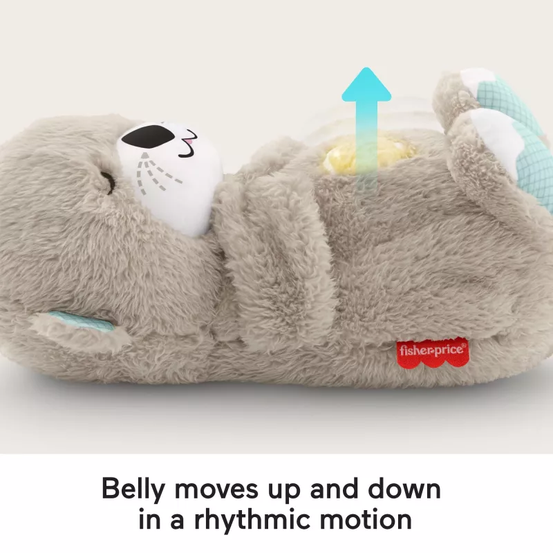 Fisher-Price Soothe 'n Snuggle Otter, Kuscheltier, Soundmaschine mit Atembewegung