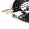 StarTech.com 1,8 m 4-in-1 USB DVI KVM-Kabel mit Audio und Mikrofon