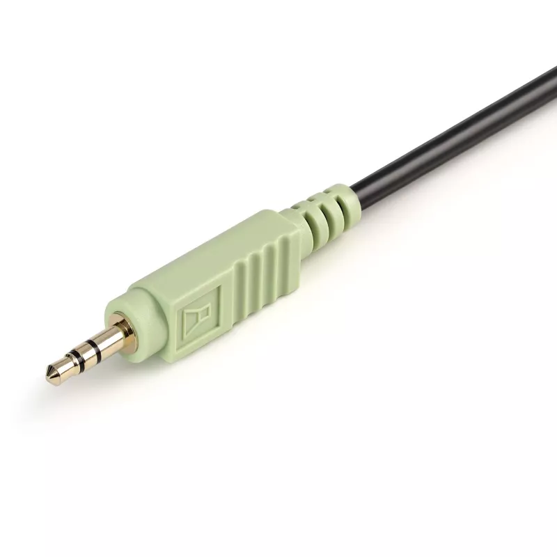 StarTech.com 1,8 m 4-in-1 USB DVI KVM-Kabel mit Audio und Mikrofon
