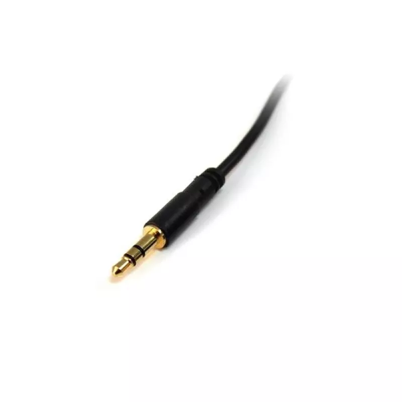 StarTech.com 1,8 m schlank 3,5 mm Stereo-Audiokabel - M/M, 3,5 mm, Stecker, 3,5 mm, Stecker, 1,8 m, Schwarz