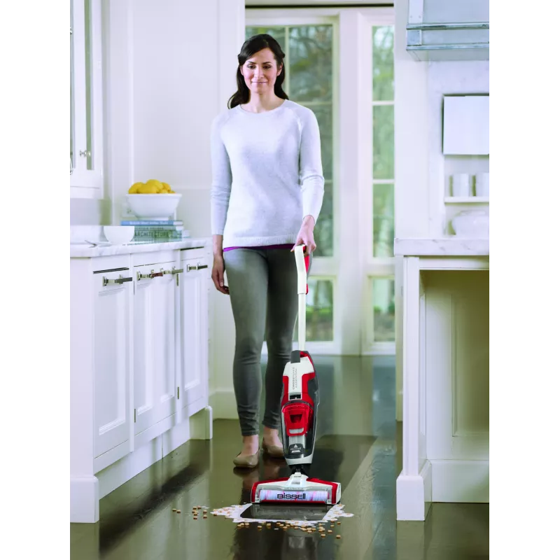 Bissell CrossWave Essential Stielstaubsauger AC Trocken&Nass Beutellos 0 L 560 W Rot, Weiß