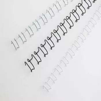GBC Binderücken WireBind 6 mm, schwarz, 130 Blatt, A4, 169 mm, 81 mm, 100 Stück