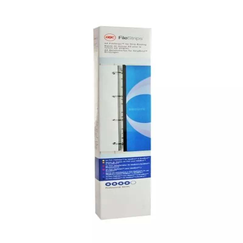 GBC FileStrips PVC Abheftstreifen WireBind und ClickBind, A4, transparent (100 Stück)