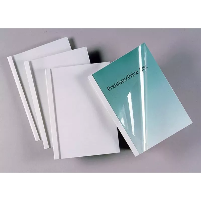 GBC ThermaBind-Standardbindemappen A4 6 mm, A4, PVC, Weiß, 50 Blatt, 240 g/m², 6 mm