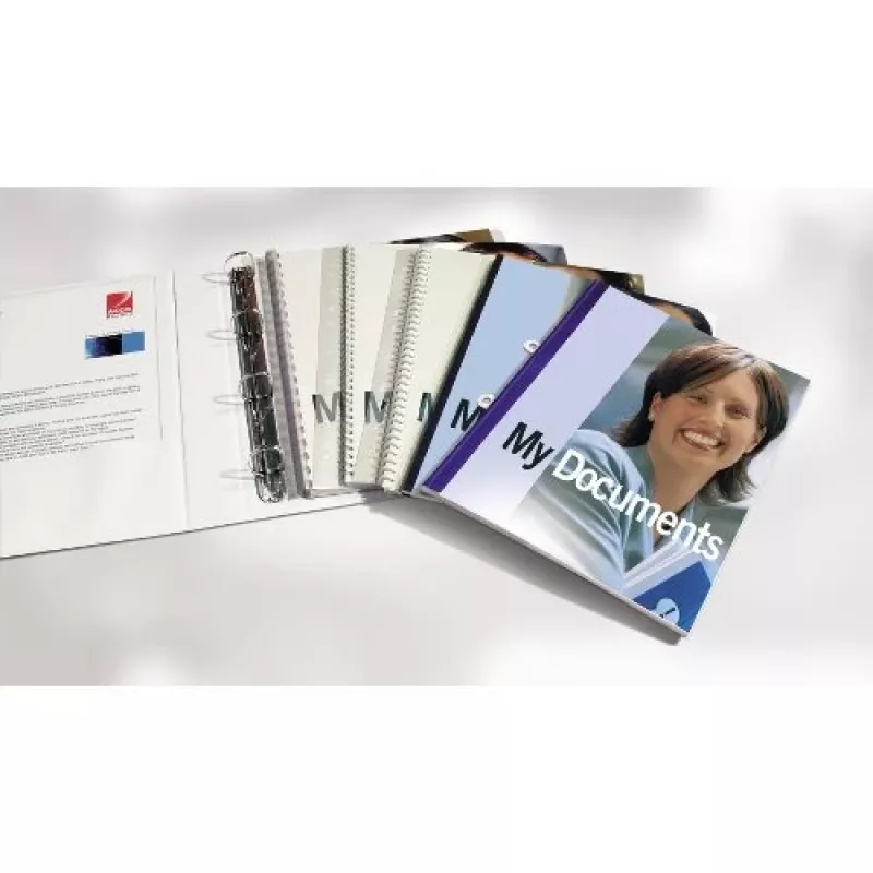 GBC FileStrips PVC Abheftstreifen CombBind/WireBind, A4, 300 mic, transparent (100 Stück)