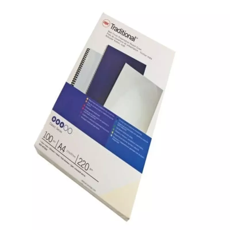 GBC ibiStol Bindeumschläge A4, weiß matt, 350 g/m²
