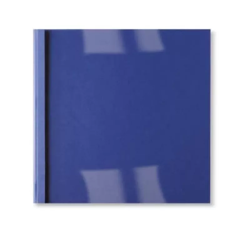 GBC Thermo-Umschlag Ledernarbung A4 1,5 mm, A4, Karton, Blau, Transparent, Matt, 15 Blatt, 1,5 mm