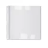 GBC LeatherGrain ThermoBinde-Cover 1,5 mm Weiß (100), A4, PVC, Transparent, Weiß, Matt, 15 Blatt, 1,5 mm