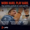 HP Poly Voyager Free 60+ UC Carbon Schwarz Earbuds +BT700 USB-C Adapter +Touchscreen-Ladecase