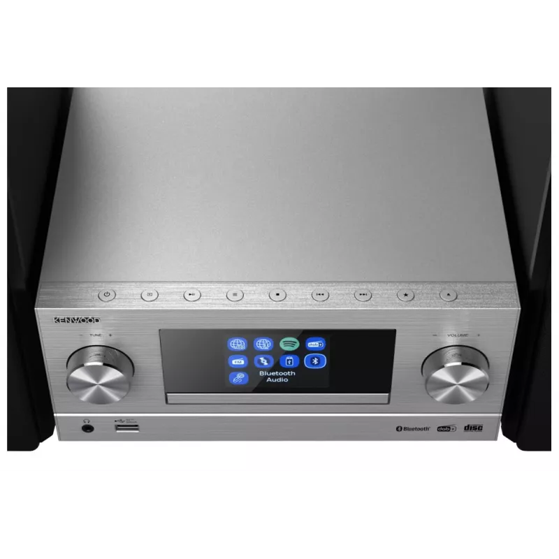 Kenwood M-9000S Home-Audio-Minisystem 50 W Silber