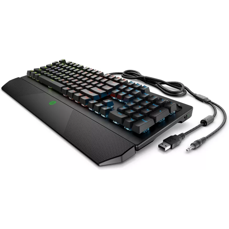 HP Pavilion Gaming Tastatur 800, Full-size (100%), Kabelgebunden, USB, Mechanisch, Schwarz