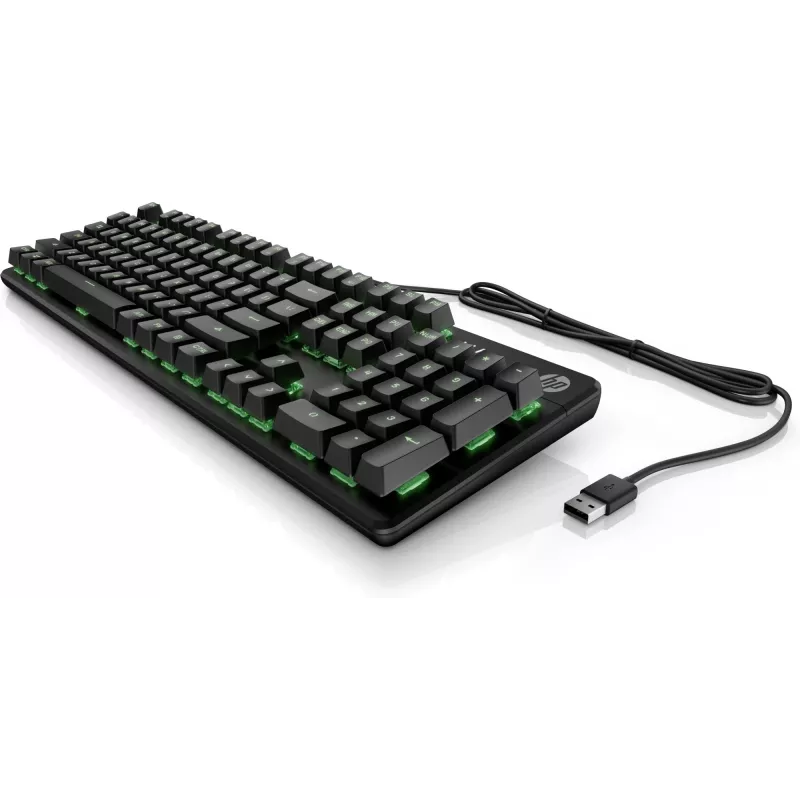 HP Pavilion Gaming Tastatur 550, Full-Size (100 %), Kabelgebunden, USB, LED, Schwarz