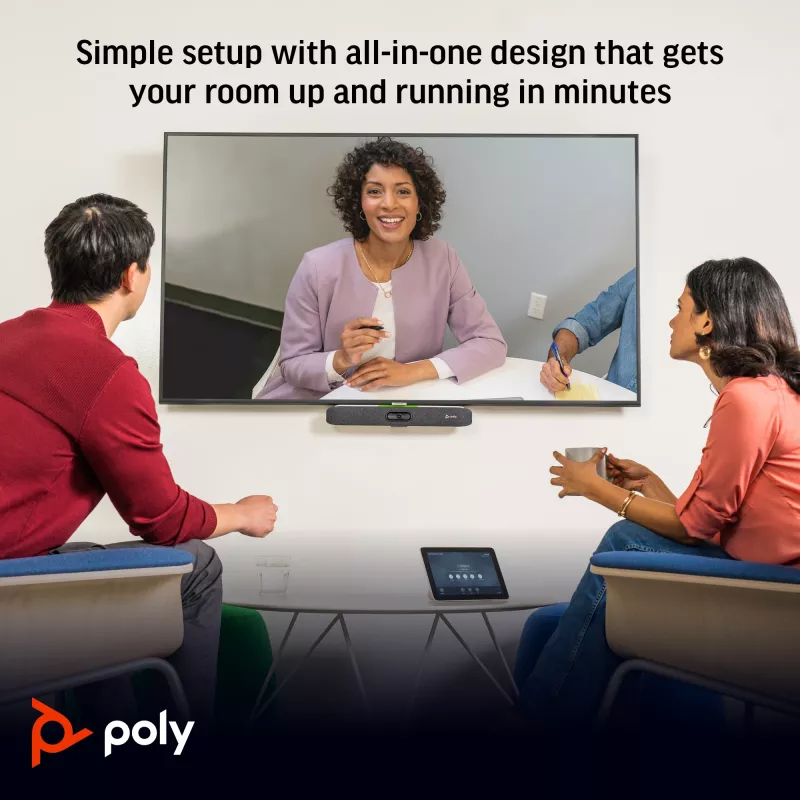 HP Poly Studio X30 All-In-One-Videoleiste mit TC8-Controller-Kit