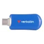 Verbatim Plectra USB-C Flash Drive Blau 128GB, 128 GB, USB Type-C, 3.2 Gen 1 (3.1 Gen 1), 100 MB/s, Capless, Blau