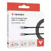 Verbatim Sync & Charge Kabel – 100W USB-C auf USB-C 120 cm, 1,2 m, USB C, USB C, USB 2.0, 0,48 Gbit/s, Schwarz