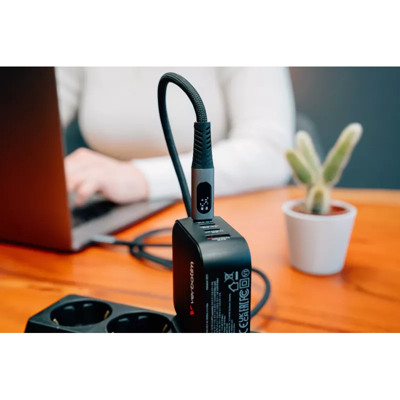 Verbatim Sync & Charge USB C auf USB C 100W Display 120 cm, 1,2 m, USB C, USB C, USB 2.0, 0,48 Gbit/s, Schwarz