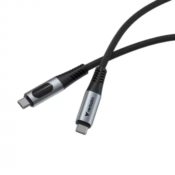 Verbatim Sync & Charge USB-C auf USB-C 240W 40 Gbit/s Anzeige 120 cm