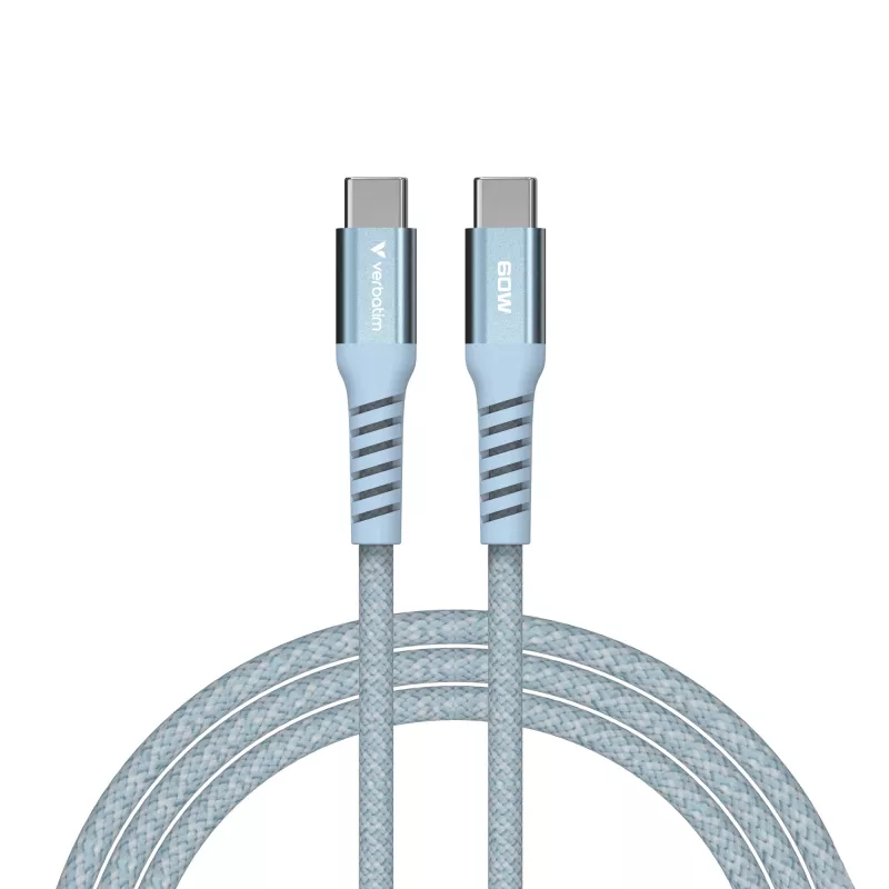 Verbatim Sync & Charge Magnetisches Kabel – 60 W USB-C auf USB-C 120 cm Blau
