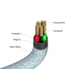 Verbatim Sync & Charge Magnetisches Kabel – 60 W USB-C auf USB-C 120 cm Blau