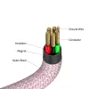 Verbatim Sync & Charge Magnetisches Kabel – 60 W USB-C auf USB-C, 120 cm, Pink