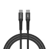 Verbatim Sync & Charge Magnetisches Kabel – 60 W USB-C auf USB-C, 120 cm, Schwarz