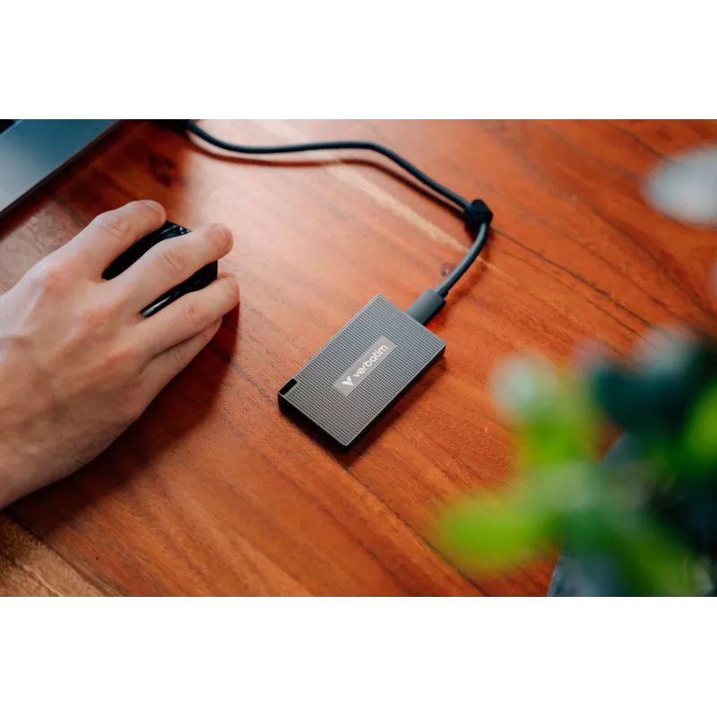 Verbatim Metal Mini SSD USB-C 3.2 Gen 2 1 TB, 1 TB, USB Type-C, USB 3.2 Gen 2x2, 2000 MB/s, 10 Gbit/s, Grau