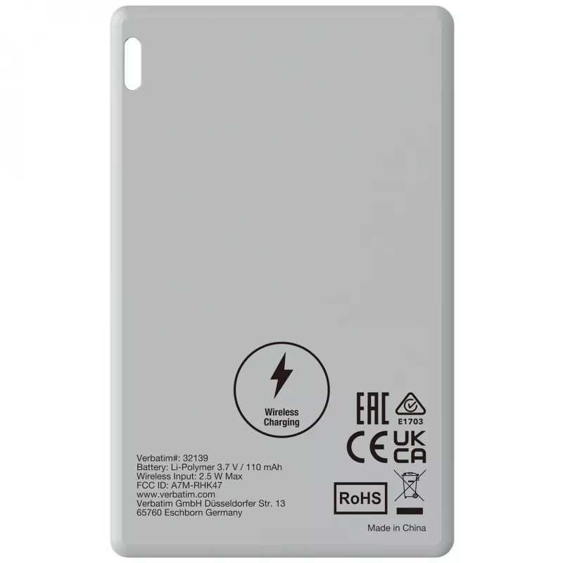 Verbatim My Finder Card Bluetooth Item Finder 2er-Pack Schwarz / Silber