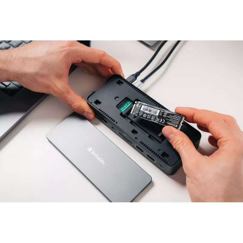 Verbatim CDS-15SSD Wired USB 3.2 Gen 1 (3.1 Gen 1) Type-C Schwarz, Grau
