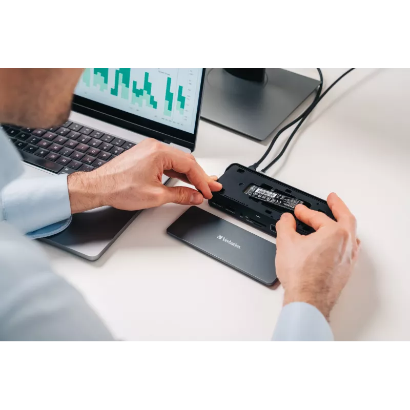 Verbatim CDS-15SSD Wired USB 3.2 Gen 1 (3.1 Gen 1) Type-C Schwarz, Grau
