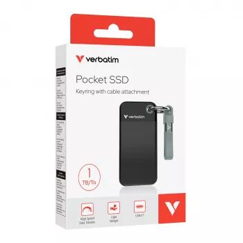 Verbatim Pocket SSD USB 3.2 Gen 2 1 TB Schwarz/Grau