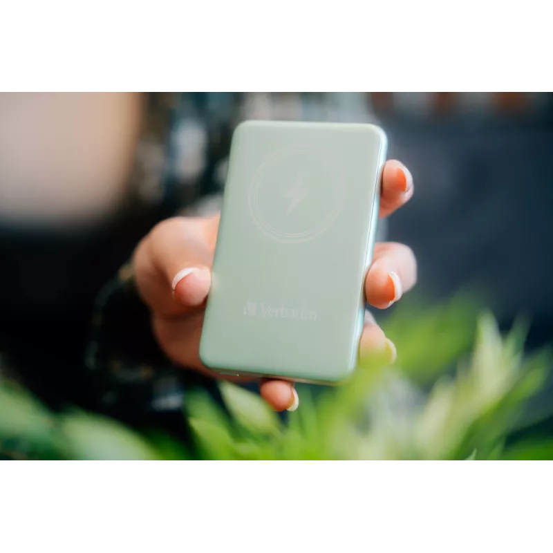 Verbatim Charge 'n' Go Magnetische kabellose Powerbank 5000 mAh Grün