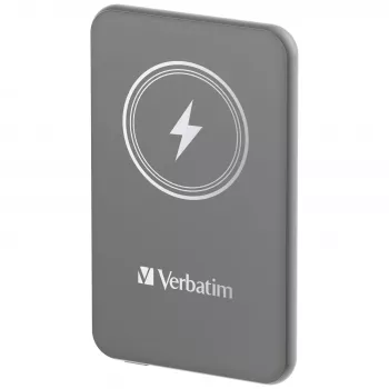 Verbatim Charge 'n' Go Magnetic Wireless Power Bank 5000mAh Grau