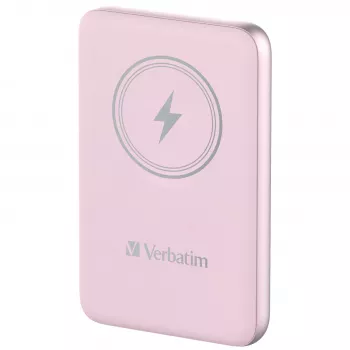 Verbatim Charge 'n' Go Magnetic Wireless Powerbank 10000mAh Pink