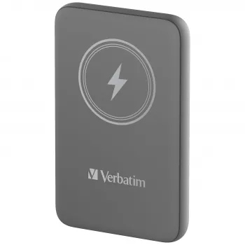 Verbatim Charge 'n' Go Magnetic Wireless Power Bank 10000mAh Grau