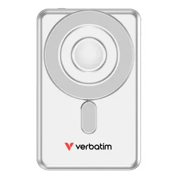Verbatim Charge'n'Go 2C Powerbank 5000 mAh Silber, 5000 mAh, Lithium-Polymer (LiPo), Adaptive Fast Charging, Power Delivery 3.0, Quick Charge 3.0, Kabelloses Laden, 3,85 V, 20 W