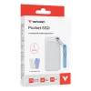 Verbatim Pocket SSD USB 3.2 Gen 2 1 TB Weiß/Hellblau inkl. zwei Gummihüllen
