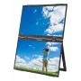 Verbatim Portable 15.6 Zoll FHD Dual Monitor Essentials, 39,6 cm (15,6 Zoll), LCD, 1920 x 1080 Pixel, Full HD, 16:9, 10 ms