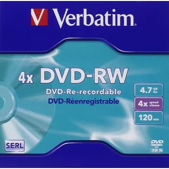 Verbatim DVD-RW 4,7 GB 4x, Jewel Case, 5 Stk. (43285)