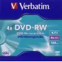 Verbatim DVD-RW 4,7 GB 4x, Jewel Case, 5 Stk. (43285)
