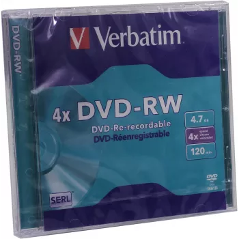 Verbatim DVD-RW 4,7 GB 4x, Jewel Case, 5 Stk. (43285)